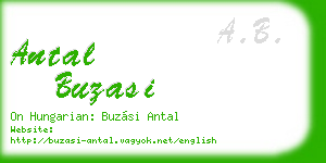 antal buzasi business card