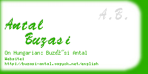 antal buzasi business card